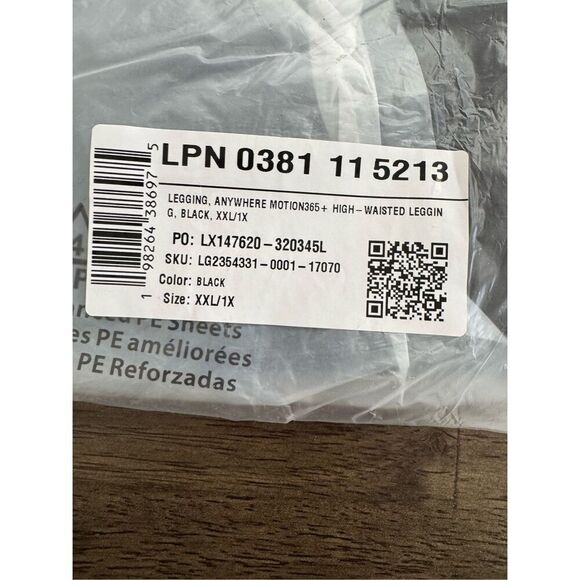 New Anywhere Motion365+ High-Waisted Legging Black - Picture 4 of 6